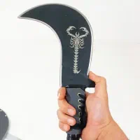 خجره داس شاخه زن قد ۵۰ سانت جنس تیغه فولاد|کلکسیون اشیاء عتیقه|قزوین, |دیوار