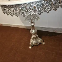 آیینه و شمعدان با پایه سنگی|صنایع دستی و سایر لوازم تزئینی|بروجن, |دیوار