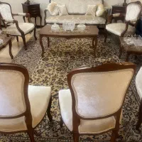 سرویس مبلمان ۹ نفره،ناهار خوری ۸ نفره چوب راش|مبلمان خانگی و میز عسلی|تهران, سعادت‌آباد|دیوار
