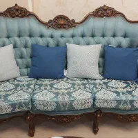 مبل استیل ۸ نفره + میز ناهارخوری ۸ نفره