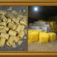 ضایعات رول لیبل کاغذ روغنی کاغذ زرد پوشال لیبل