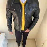 کاپشن چرم جلو دکمه|لباس|تبریز, |دیوار