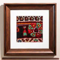 قاب فرش دستباف|تابلو فرش|لواسان, |دیوار