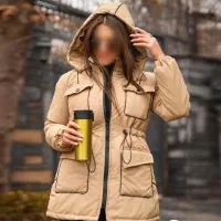 کاپشن یکبار پوشیده شده زیاد تن نخورده