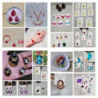 گوشواره سنتی رزینی،یلداگردنبندعکس تاشولاکت)موی یار|بدلیجات|تهران, تجریش|دیوار