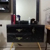 دو ععد ایینه کنسول ارایشگاهی