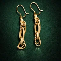 گوشواره آویز بیضی