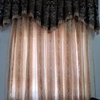 پرده با یالان وچوب پرده دو عدد، هر کدام ۱۰۰۰۰۰۰|پرده، رانر، رومیزی|فردوس (خراسان), |دیوار