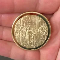 سکه یادبود تاجگذاری پهلوی|کلکسیون سکه، تمبر، اسکناس|یزد, |دیوار