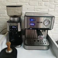 اسپرسو ساز و اسیاب کن نوا در حد نو