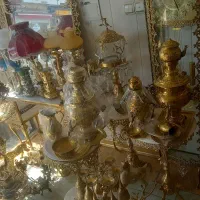لوستر برنزی|لوستر و چراغ آویز|همدان, |دیوار