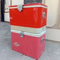 دو عدد کلمن یخدان آمریکا آمریکایی اصل قدیمی عتیقه