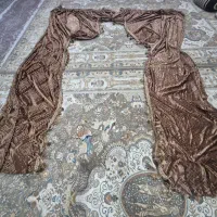 دوتا پرده نو جنس ضخیم مخمل|پرده، رانر، رومیزی|ایذه, |دیوار