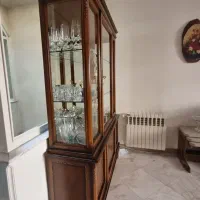 بوفه دو تیکه تمام چوب