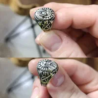 انگشتر نقره قدیمی هو۱۲۱