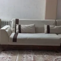 مبلمان ال هفت نفره با چوب گردو اصل|مبلمان خانگی و میز عسلی|آمل, |دیوار