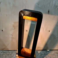 چراغ مدل روشا چوب و فلز(چمنی حیاطی دیواری)تولیدی
