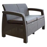 ست مبلمان پنج نفره باغی و ویلایی مدل حصیری|مبلمان خانگی و میز عسلی|گرگان, |دیوار