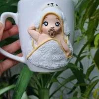 ماگ دستساز فانتزی عروسکی