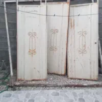 درب حیاط  ماشین رو  سه لنگه