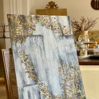 تابلو نقاشی دکوراتیو ورق طلا