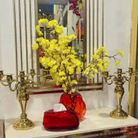 گلدان رنگی و جادستمالی
