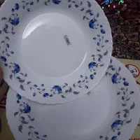 کاسه یا دیس توگود بزرگ پیرکس گل آبی