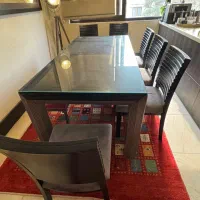 میز ناهارخوری ۸ نفره-میز وسط و تلویزیون- کنسول|میز و صندلی غذاخوری|تهران, پاسداران|دیوار