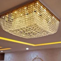 لوستر آبشاری کریستالی وکنترلی فلش خور|لوستر و چراغ آویز|اصفهان, شیخ اشراق|دیوار