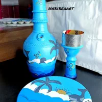 قلیون بندری|صنایع دستی و سایر لوازم تزئینی|کاکی, |دیوار