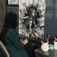 نقاشی سیاهقلم و آموزش