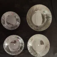 ظرف شیشه‌ایی و استیل