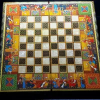 تخته نرد و صفحه شطرنج خاتم ( مجلس بزم قاجاری )|اسباببازی|تهران, تهرانسر غربی|دیوار