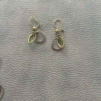 گوشواره درحد نو طلا با فاکتور