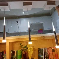 آویز مخروطی و باکس چوبی