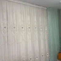 پرده پذیرایی و فرش راه پله|پرده، رانر، رومیزی|نسیمشهر, |دیوار