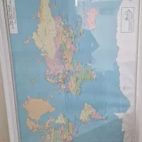 نقشه جهان و قاره آسیا