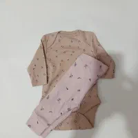 بادی و شلوار نوزادی سایز دوماه