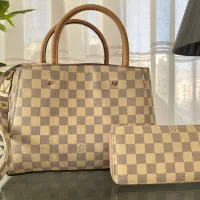 کیف زنانه واردات لویی ویتون بهمراه کیف پول ست ترک