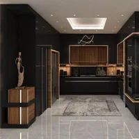 کابینت آشپزخانه/مشکی و چوب/مات/۷روزه/|مصالح و تجهیزات ساختمان|تهران, پاسداران|دیوار