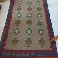گلیم عشایری ضخیم دستباف