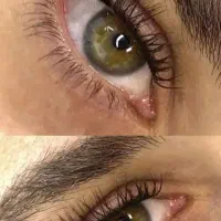مدل برای کاشت مژه  هزینه مواد فقط ۲۰۰ تومن