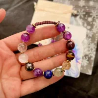 دست بند ۷چاکرا با سنگ های اصلی