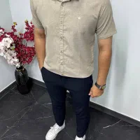 پیراهن آستین کوتاه وآستین بلند،پارچه لینن ترک ،