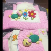 سرویس تشک و لحاف و بالشت و قنداق فرنگی کاملا نو