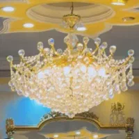 چهارعدد لوستر کریستال درحد نو