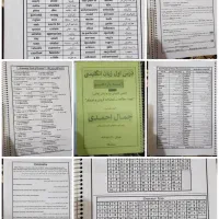 تست و جزوه تجربی زیر قیمت|لوازم التحریر|مرودشت, کناره|دیوار