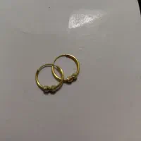 گوشواره حلقه ای گوی دار