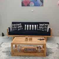 مبلمان نیم ست ۵ نفره همراه با جلو مبلی