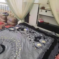 تخت دو نفره شیک همره با کمد اریشی|تشک تختخواب|خاش, |دیوار